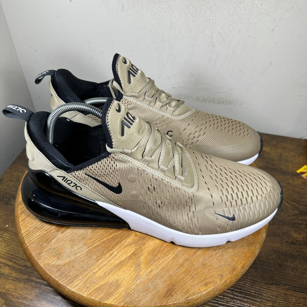 Nike Air Max 270 Khaki Black White Mens Running Shoes FQ8830-247 Size 14